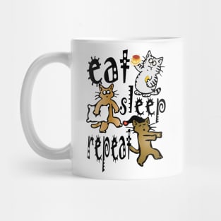 cat eat sleep repeat Mug